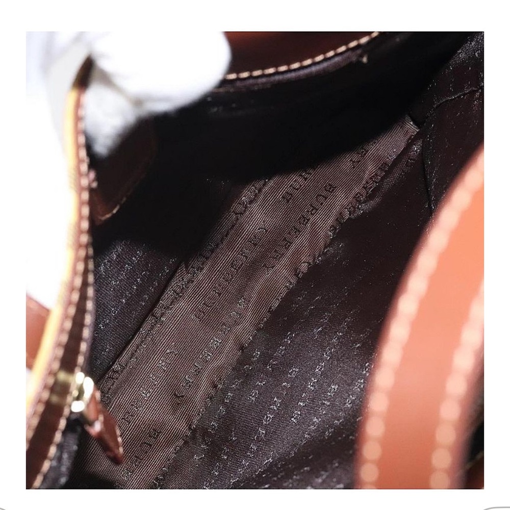 Burberry Plaid Tote Bag with Brown Handles - Picture 11 of 12